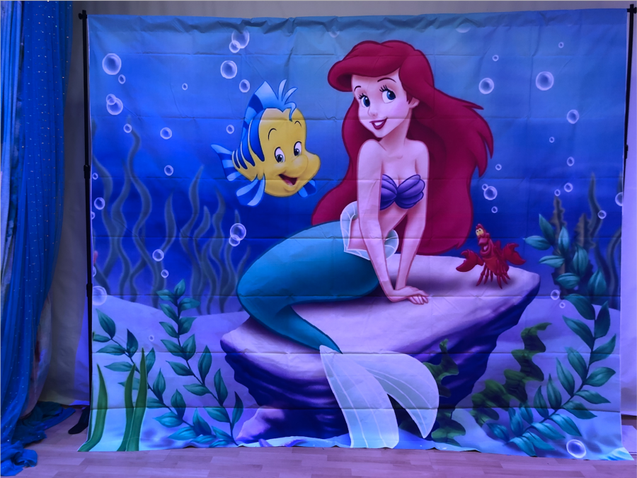 little mermaid backdrop